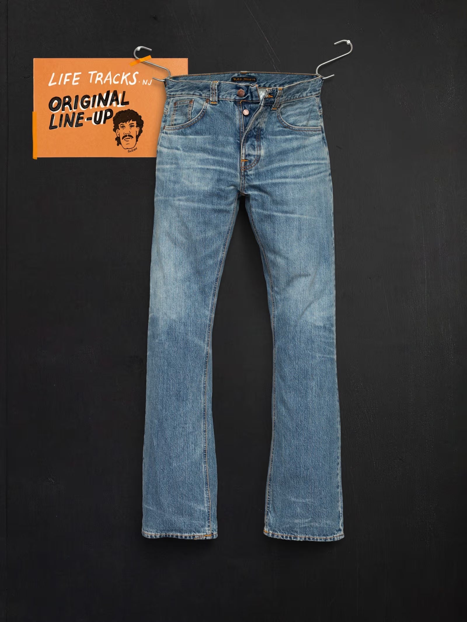 Nudie Jeans Regular Alf Jean L32 Silver Tracks