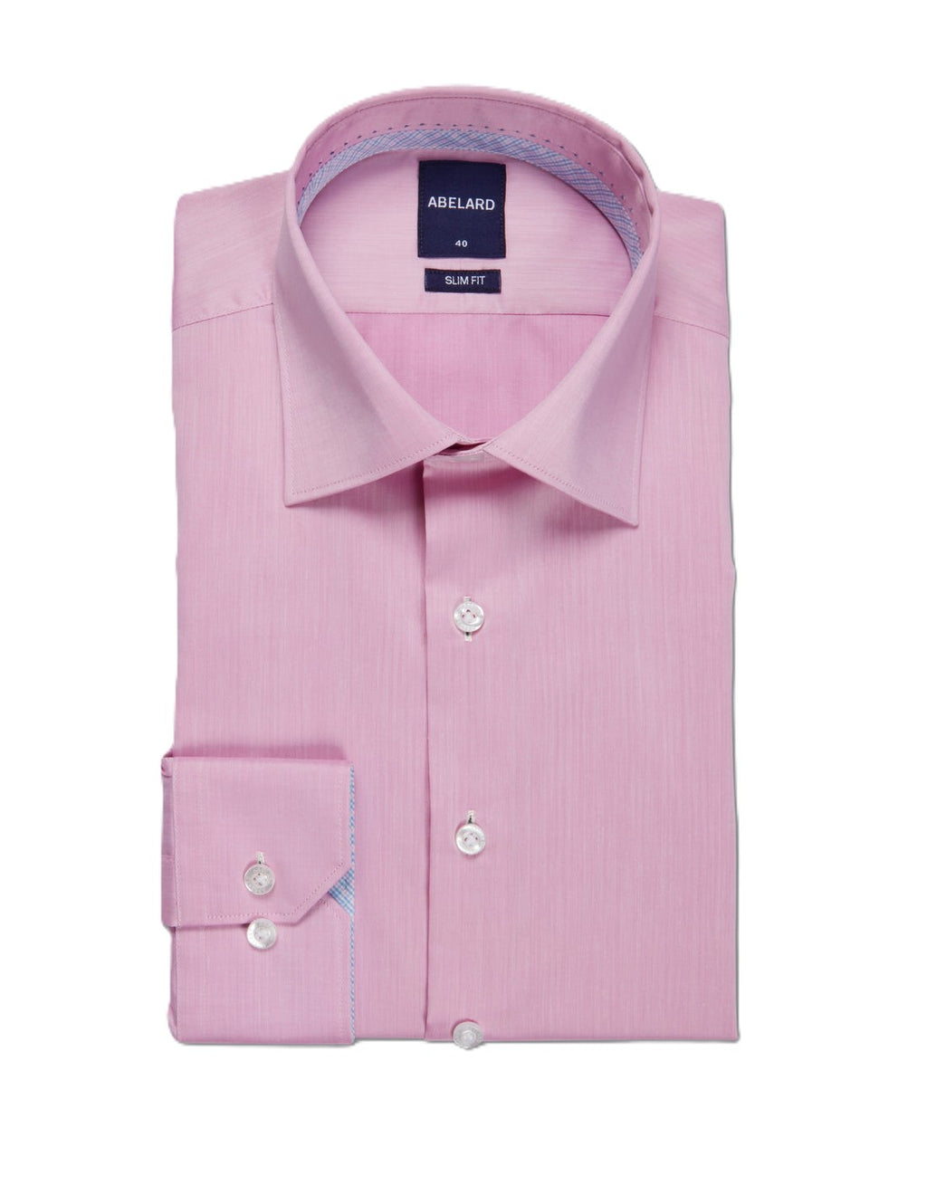 Abelard Fresh 2 Tone Herringbone SC Slim Fit Shirt Pink