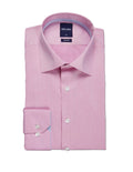 Abelard Fresh 2 Tone Herringbone SC Slim Fit Shirt Pink