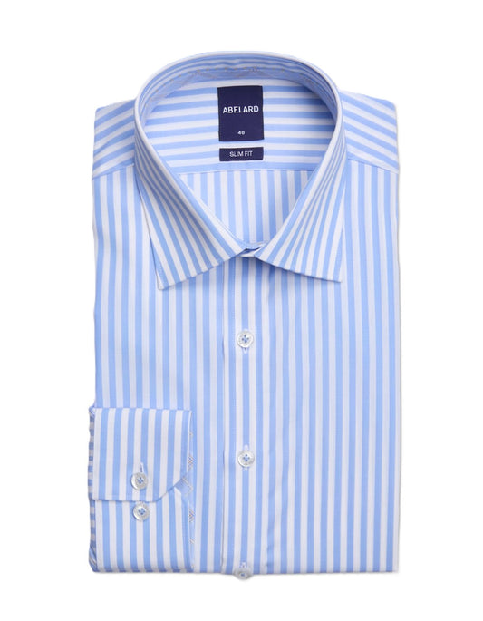 Abelard Gelati Stripe SC Classic Fit Shirt Sky