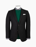 Routleys Batten Textured Travel Blazer Black