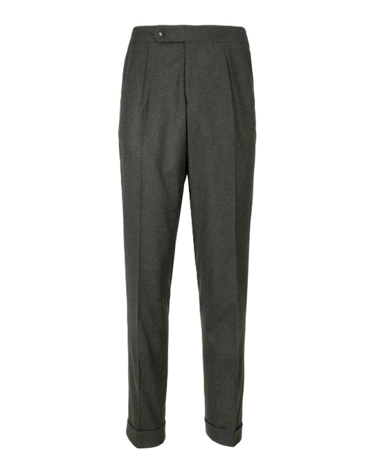 Rembrandt Evans Flannel Trouser Dark Green