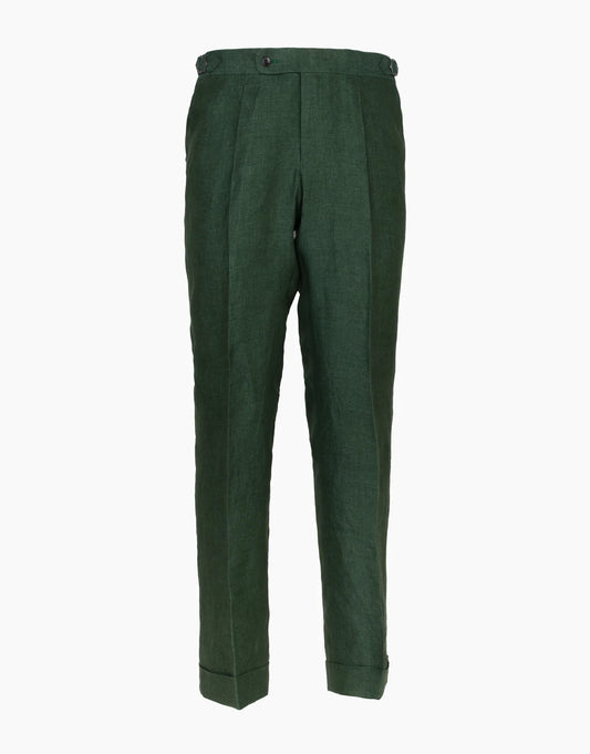 Rembrandt Evans Linen Trouser Green