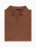 Rembrandt Amalfi Knitted Polo Brown