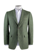 Routleys Lyon Linen Blazer Green