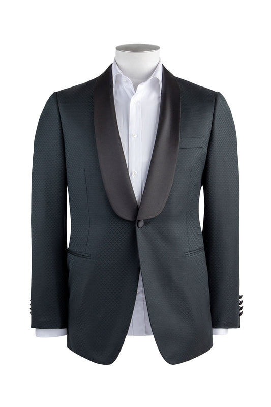 Routleys Bryan Jaquard Dinner Jacket Dark Green