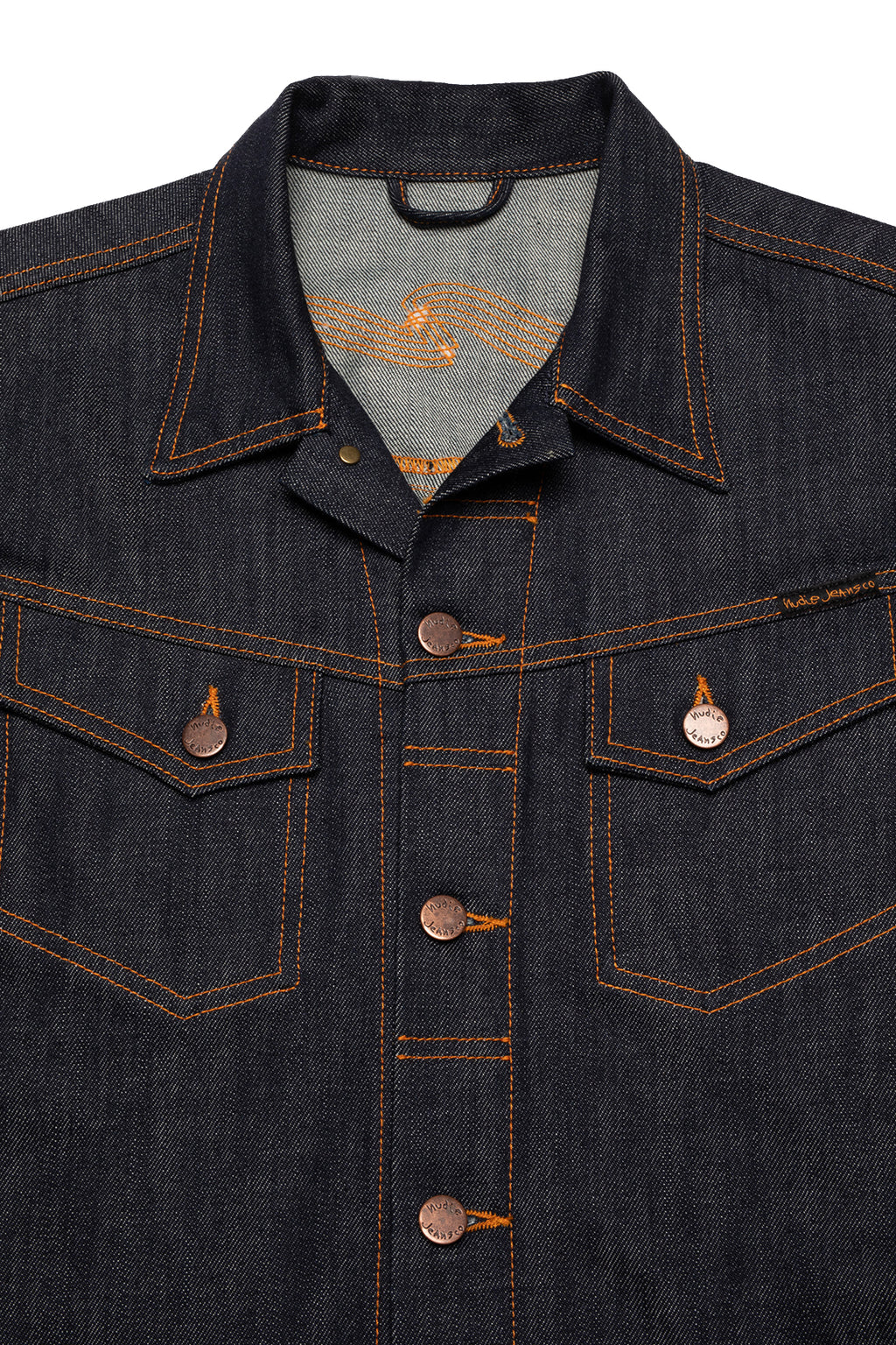 Nudie Jeans Conny Denim Jacket Dry Streaky Mid Blue
