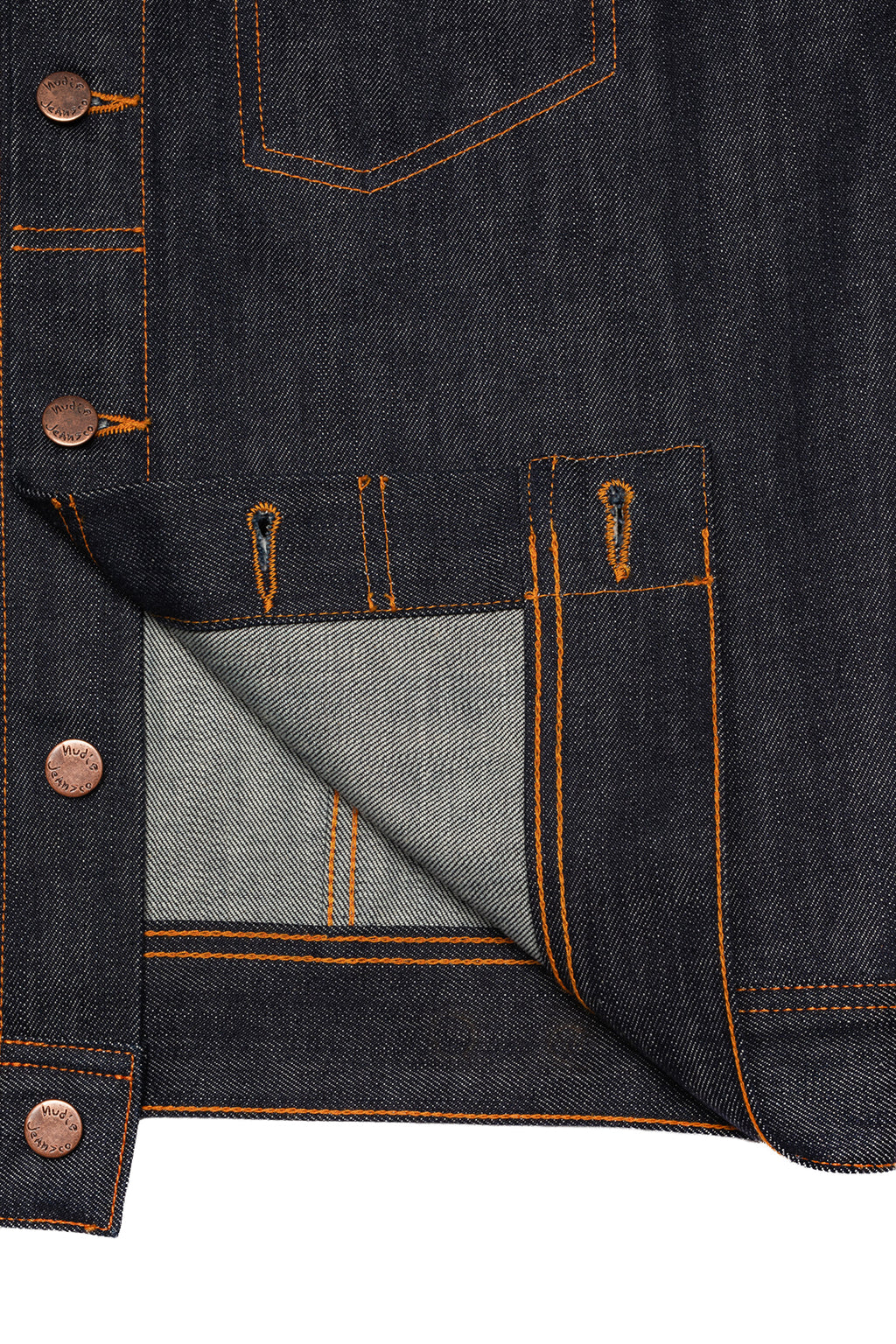 Nudie Jeans Conny Denim Jacket Dry Streaky Mid Blue