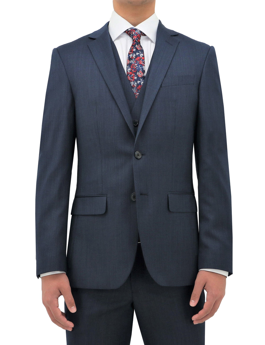 Routleys Michel Birdseye Jacket Blue