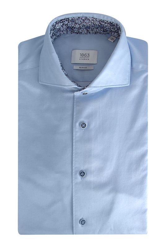 Eterna FS42 Slim Fit Shirt Pale Blue