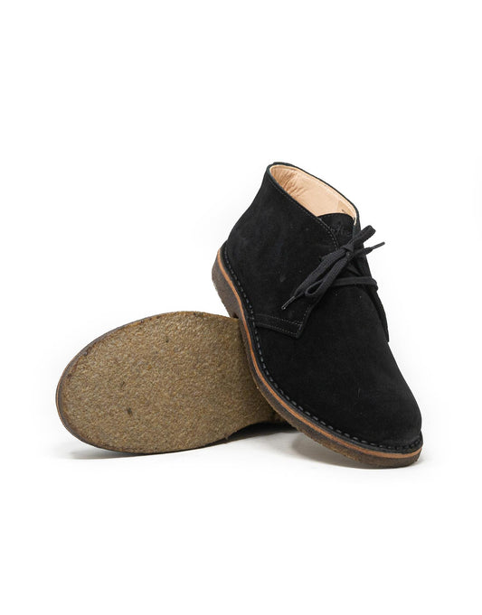 Astorflex Greenflex Suede Lace Up 1/4 Boot Black