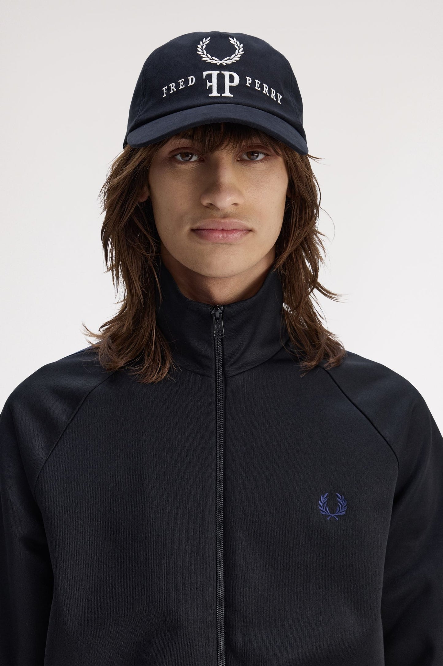 Fred Perry Monogram Cap White