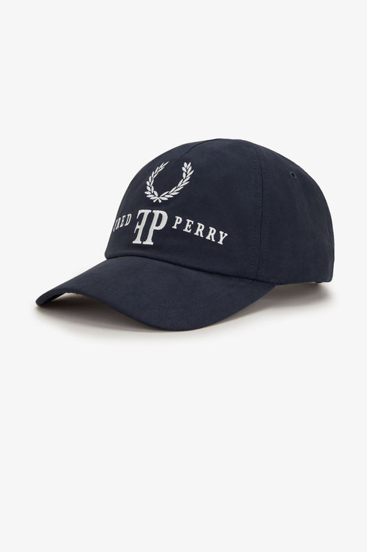 Fred Perry Monogram Cap White