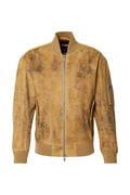 Hugo Boss Jotaco Leather Jacket Medium Beige