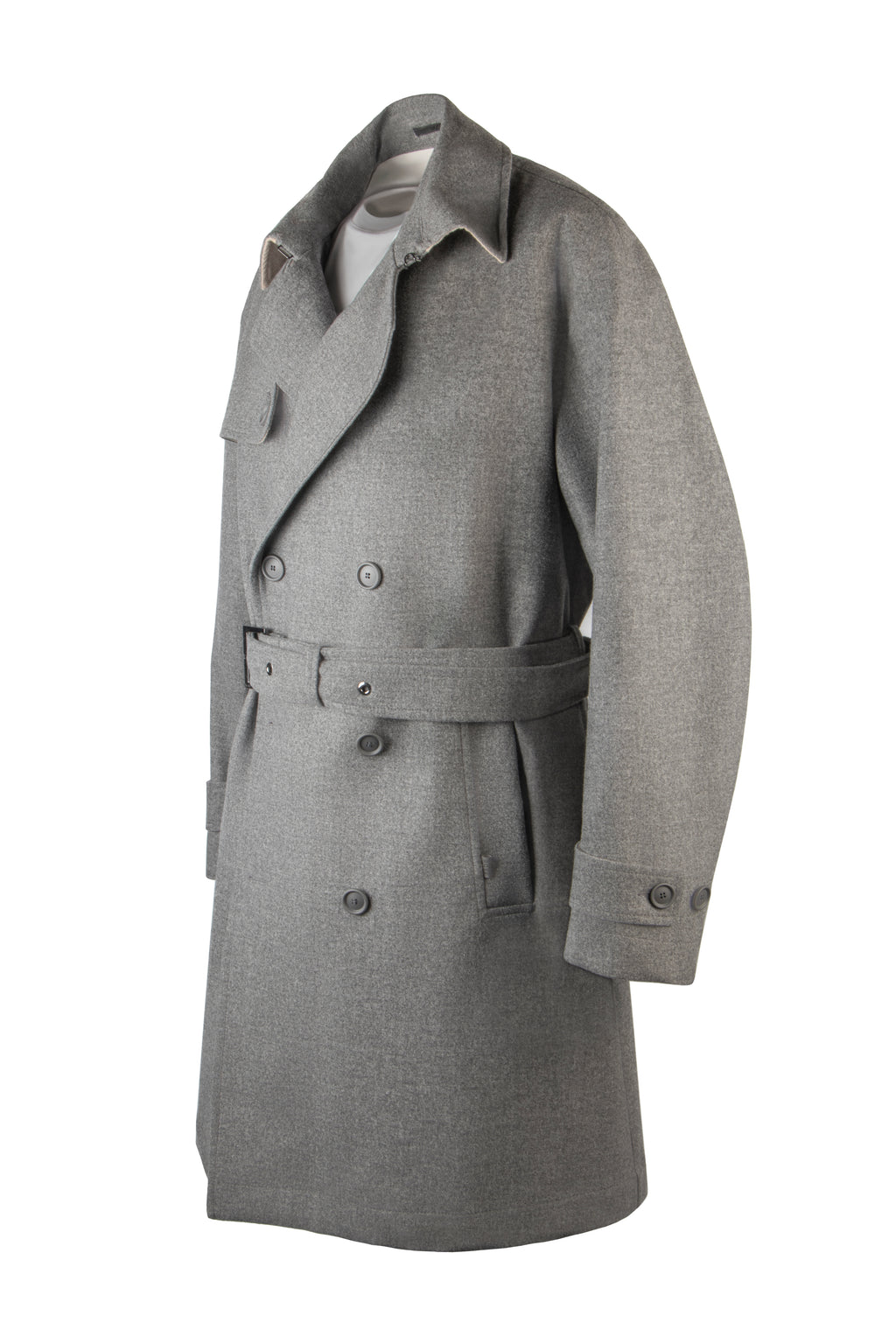 Hugo Boss Trench Coat Medium Grey