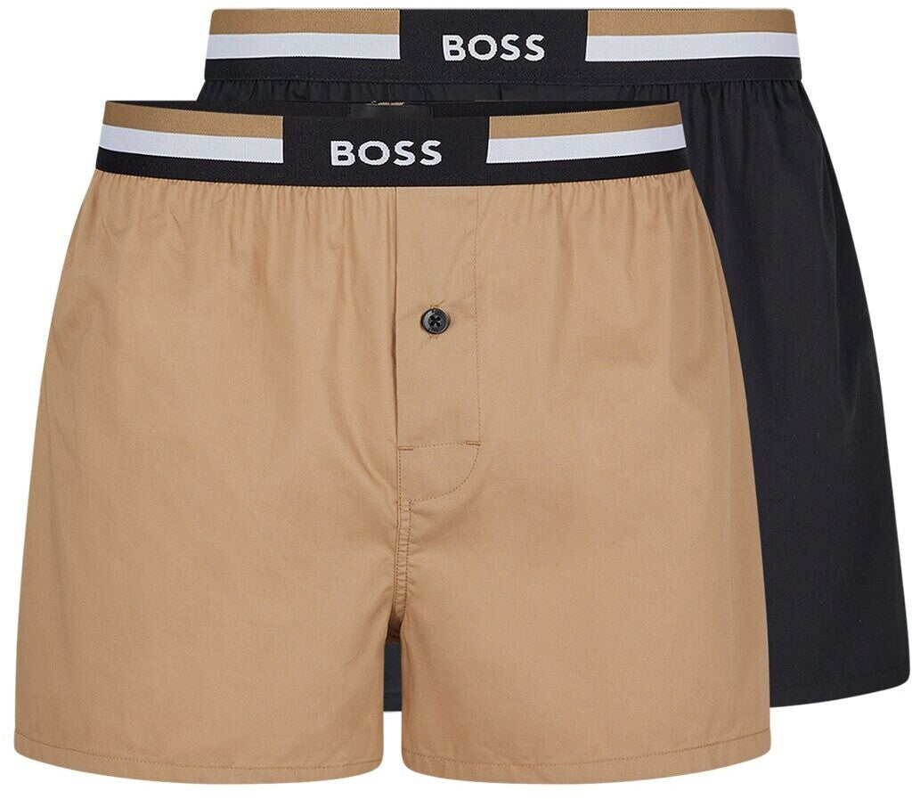 Boss Men's Brief 3p Co/EL Boxer Shorts, New - Black001, L EU Boss Men's Brief 3p Co/EL Boxer Shorts, New - Black001, L EU