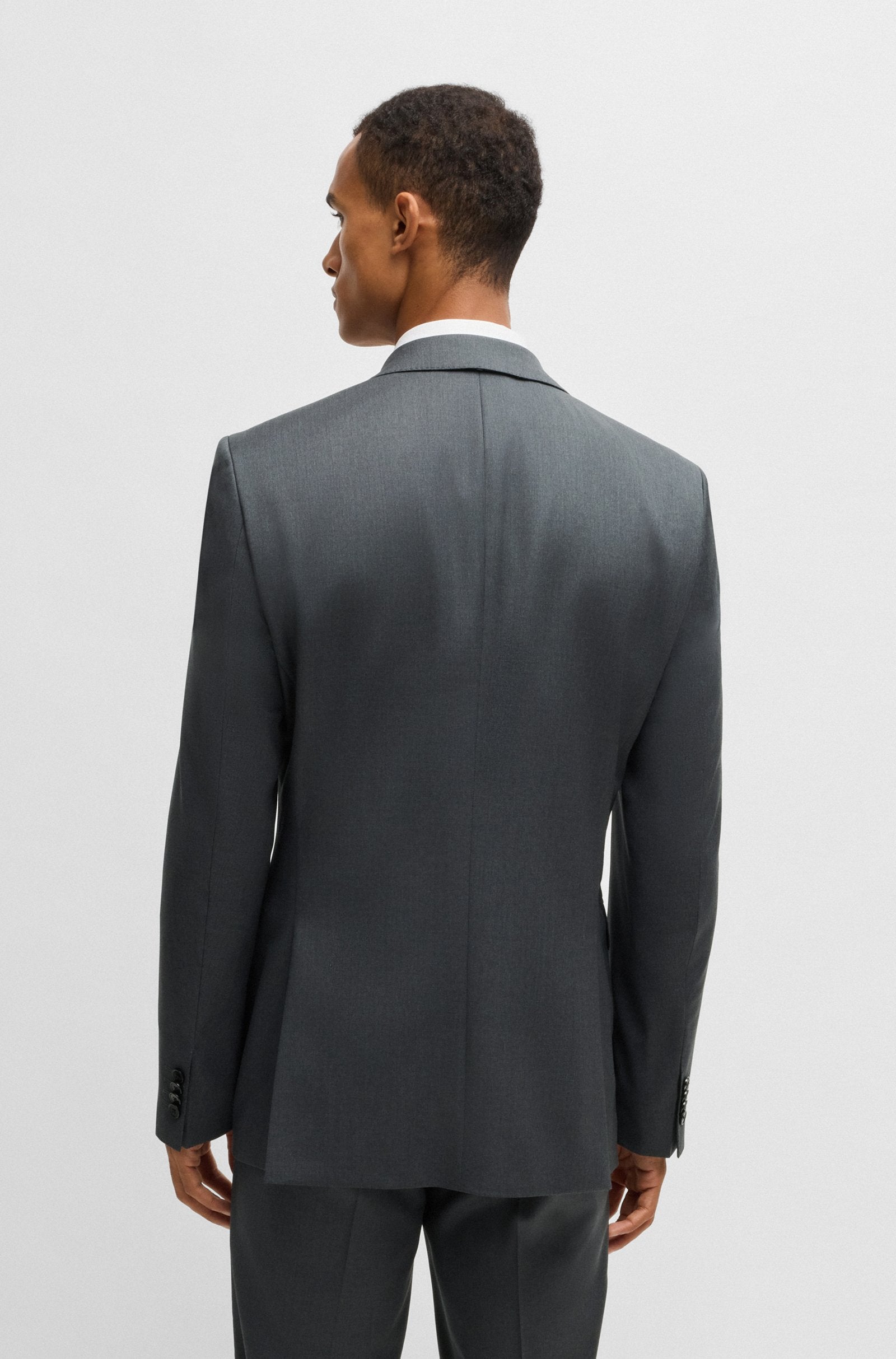Hugo Boss Dark Grey Jeckson Lenon B1 Suit