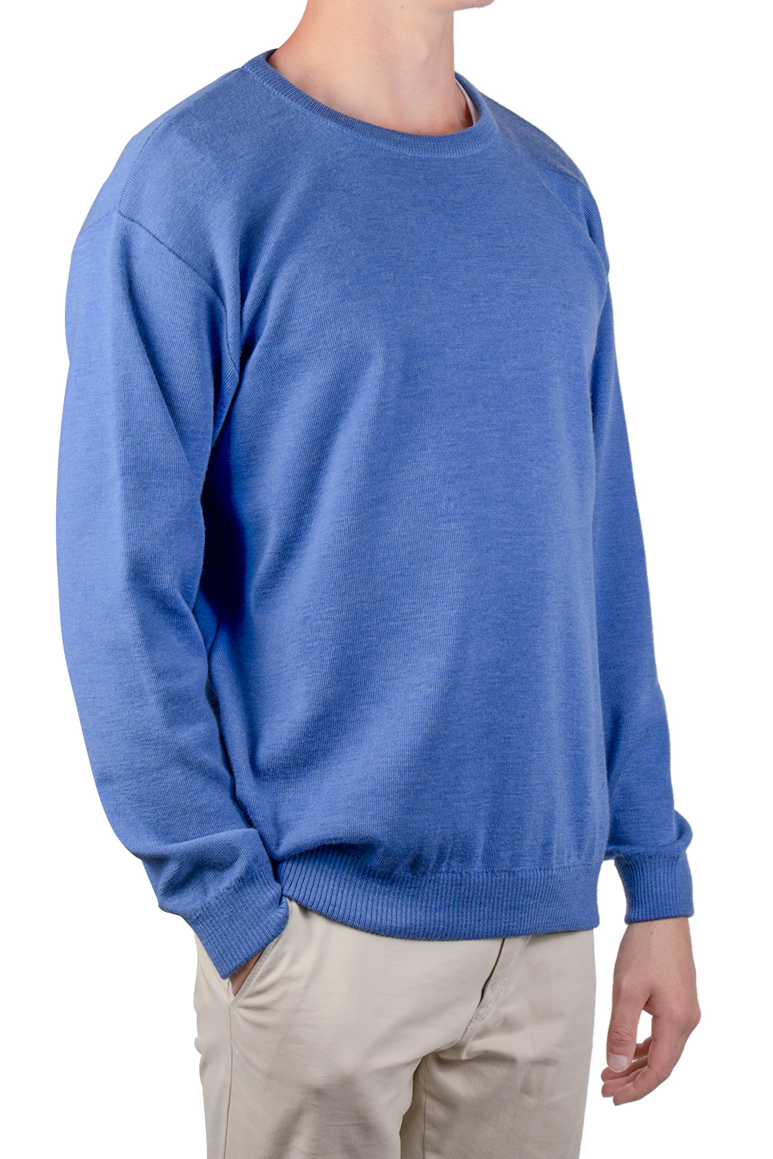Routleys Merino Crew Neck Sweater Light Blue