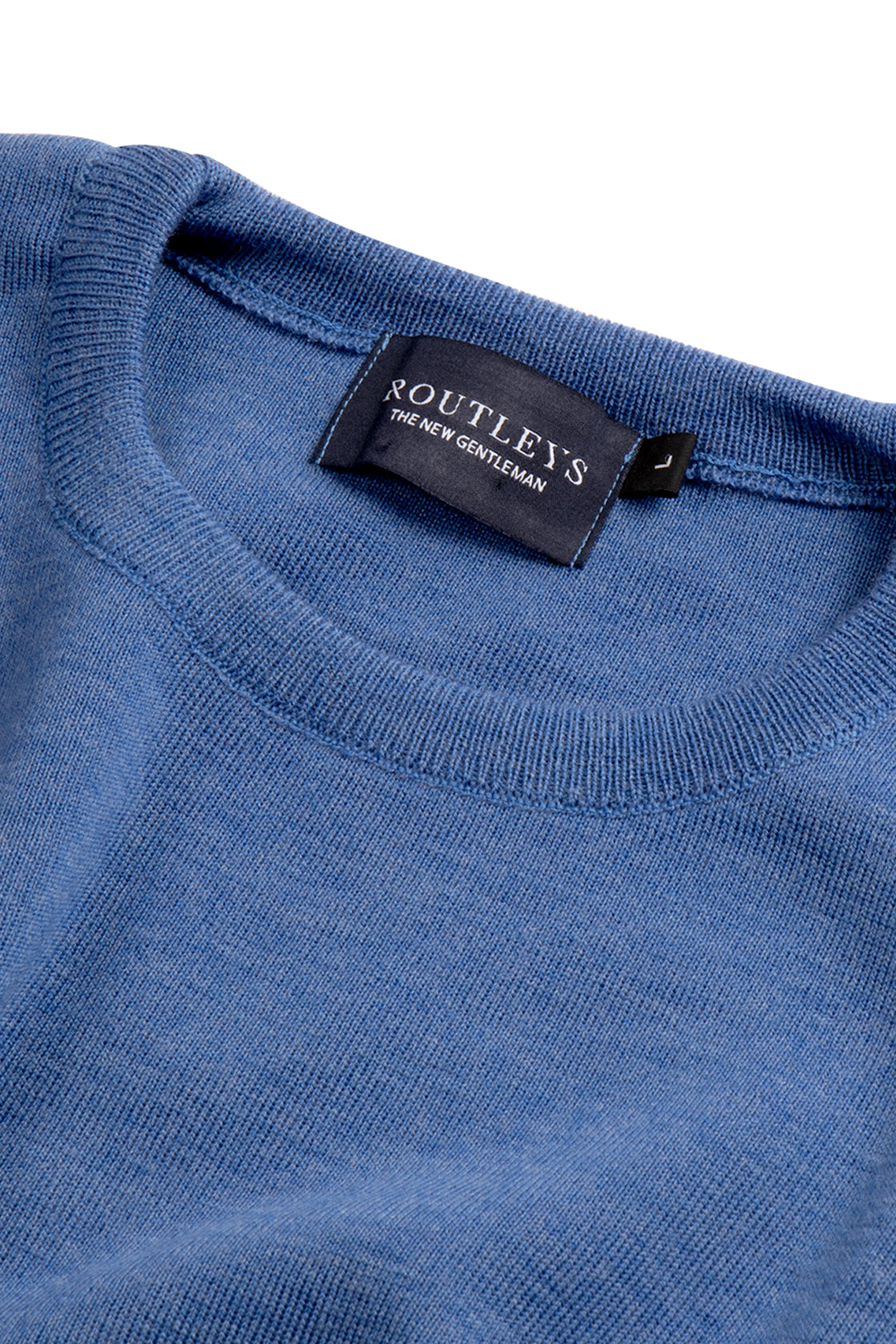 Routleys Merino Crew Neck Sweater Light Blue