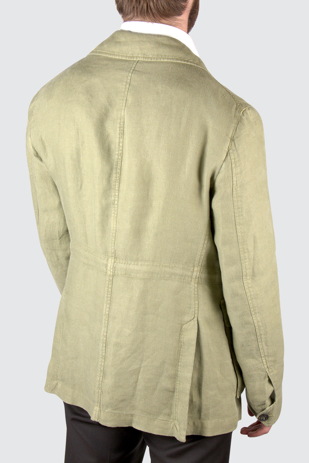 L.B.M. 1911 Linen Safari Jacket Green