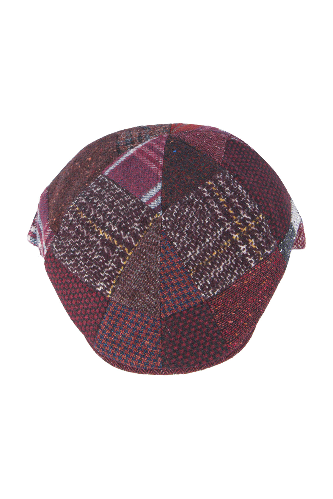 Flechet Wool Patchwork Casquette Rouge