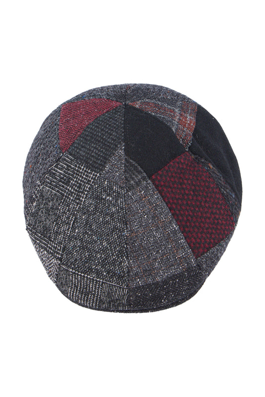 Flechet Wool Patchwork Casquette Noir