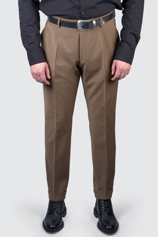 Hugo Boss H-Pepe-Plt Trouser Open Brown