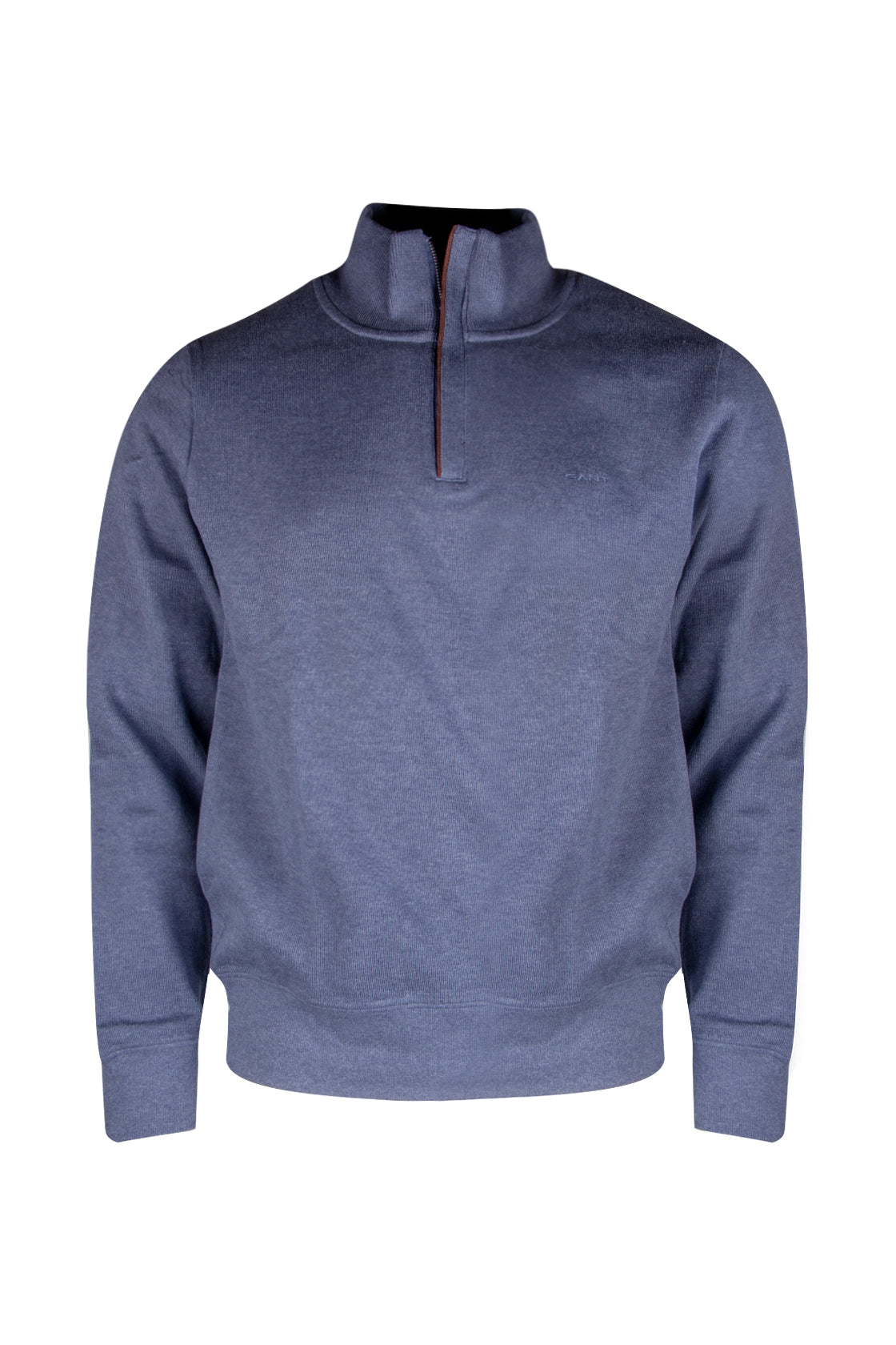 Gant Sacker Rib Half Zip Dark Jeans Blue