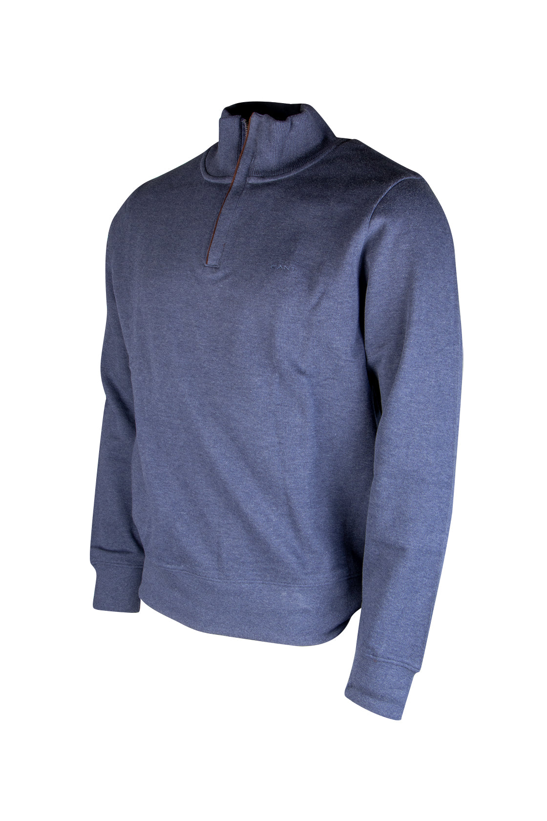 Gant Sacker Rib Half Zip Dark Jeans Blue