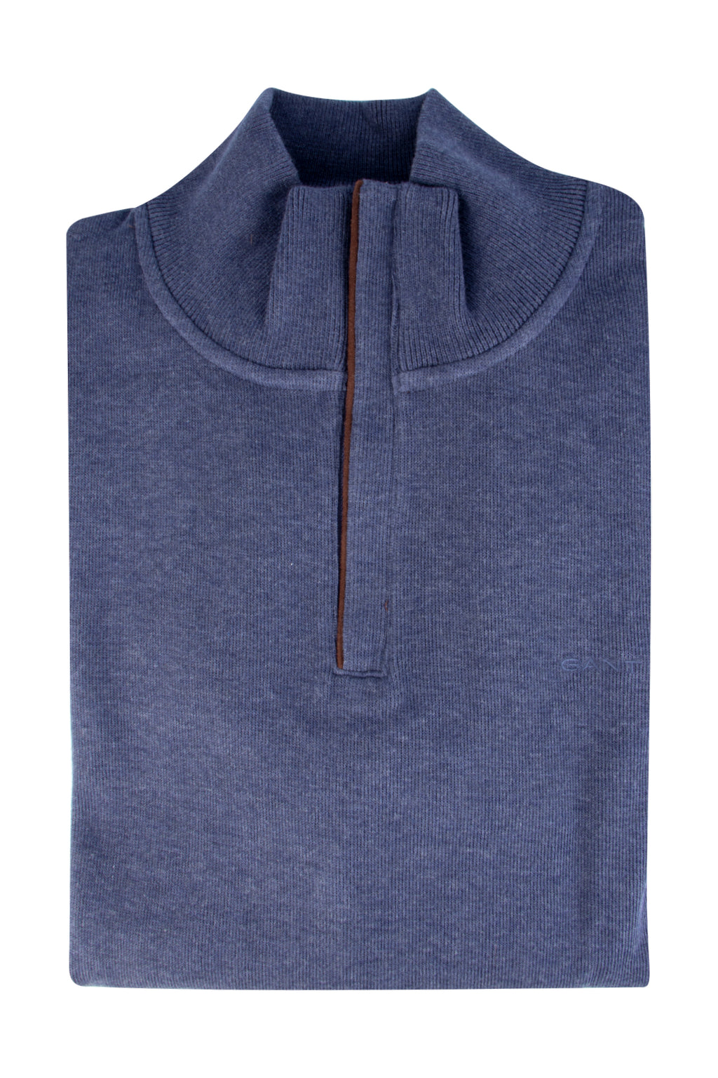 Gant Sacker Rib Half Zip Dark Jeans Blue