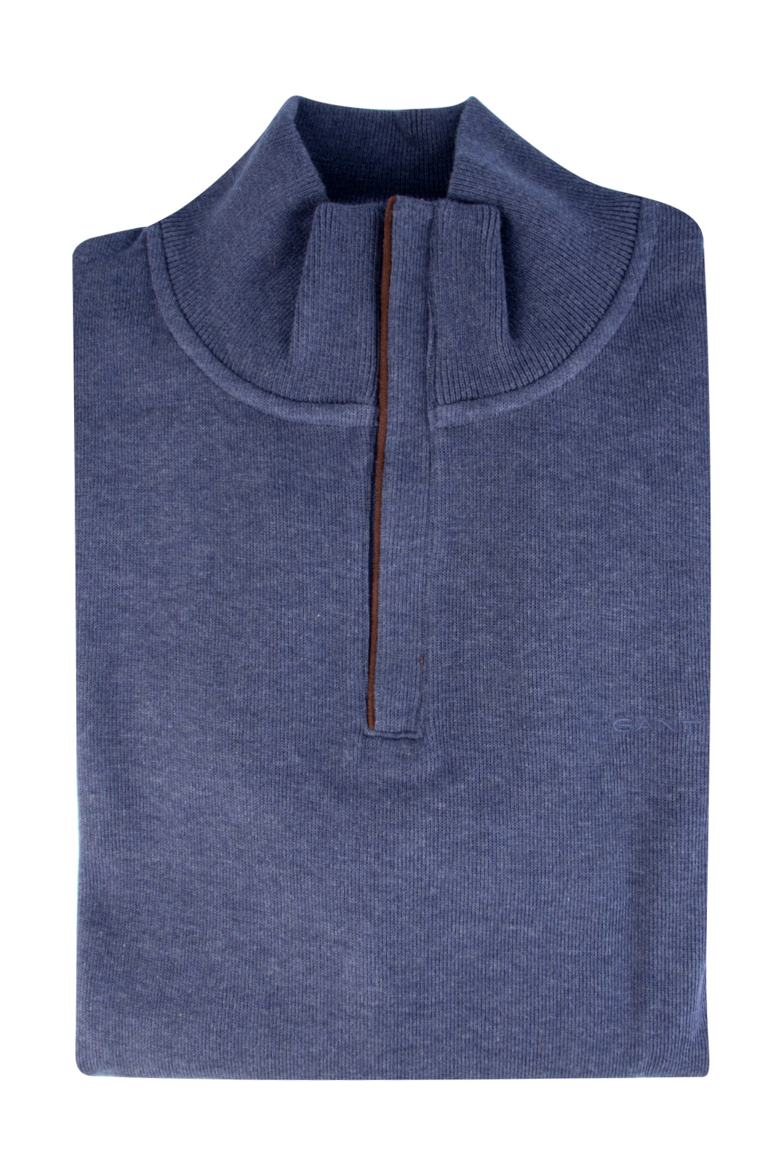 Gant Sacker Rib Half Zip Dark Jeans Blue