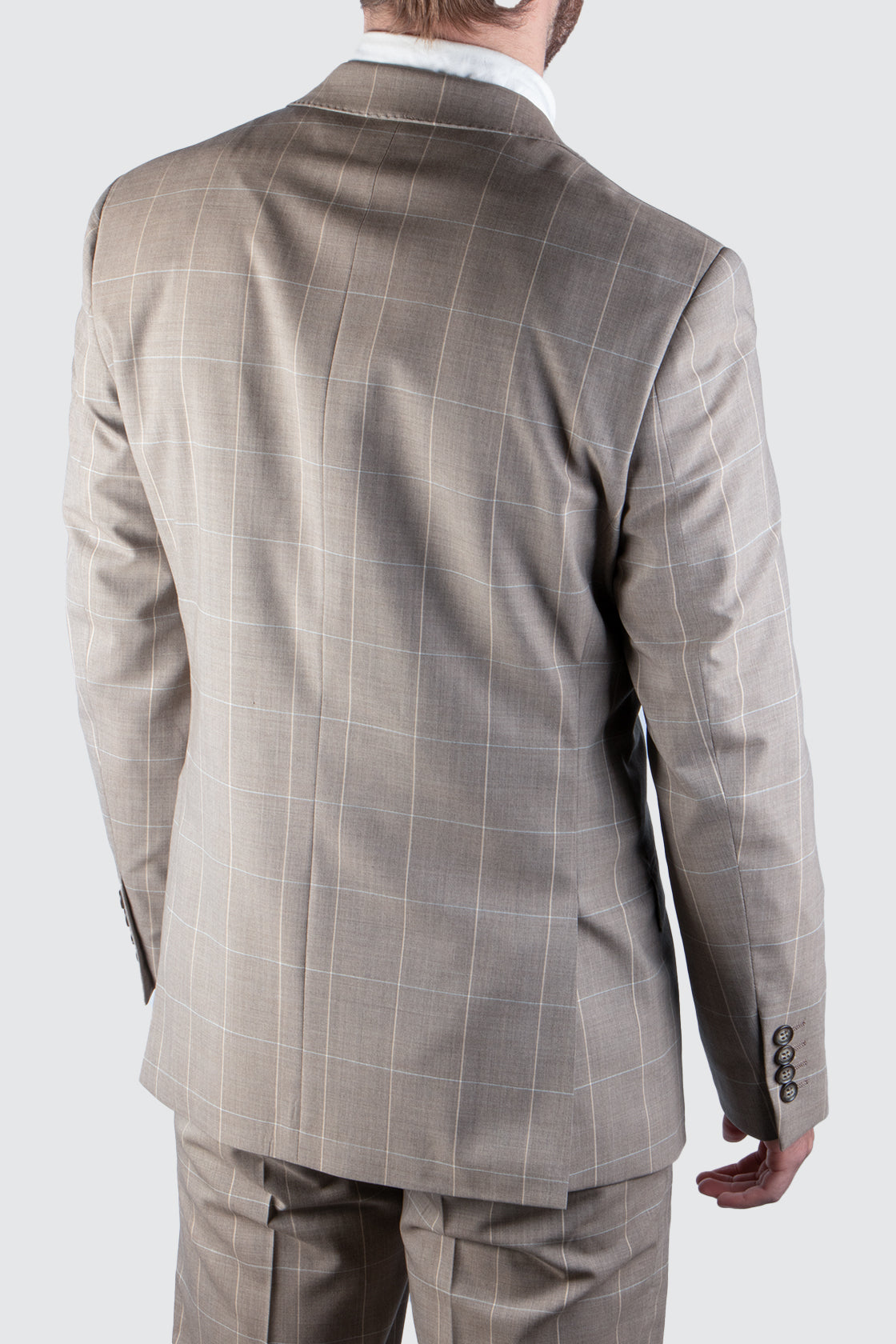 Routleys LE check Suit Light Brown