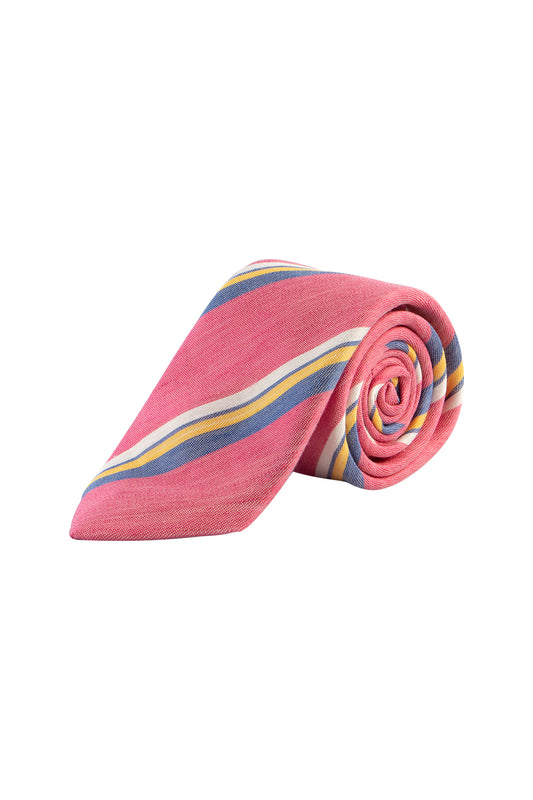 Hemley Silk/Linen Pink 7.5cm Tie