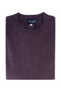 Routleys Crew Neck Wool/Cashmere Pullover Grape
