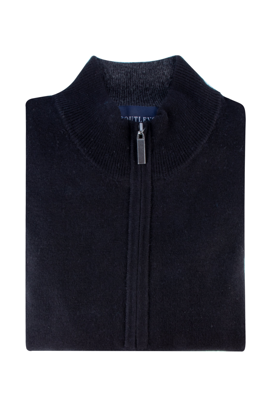 Routleys 1/4 Zip Wool/Cashmere Pullover Black