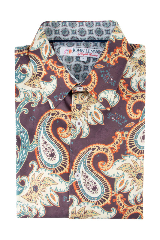 John Lennon Bradbury LS Shirt Plum