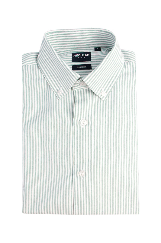 Daniel Hechter BD Oxford Shirt Green Stripe