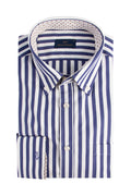Paul & Shark LS Shirt 8mm Stripe Navy