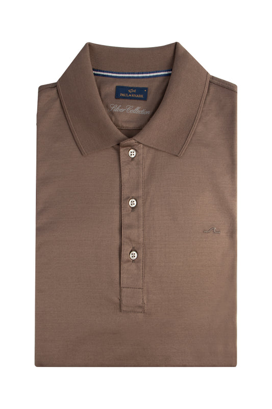 Paul & Shark SS Polo Fine Cotton Taupe