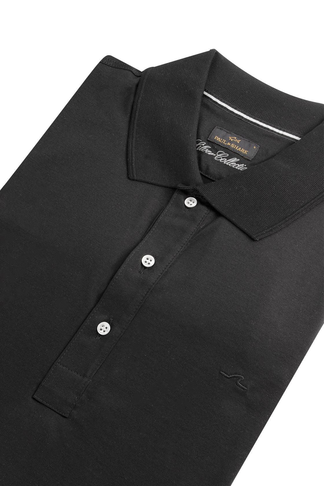 Paul & Shark SS Polo Fine Cotton Black