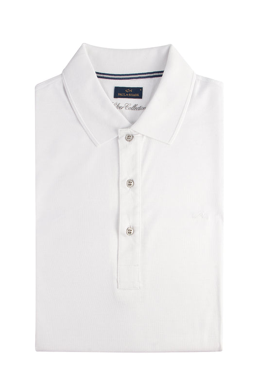 Paul & Shark SS Polo Fine Cotton White