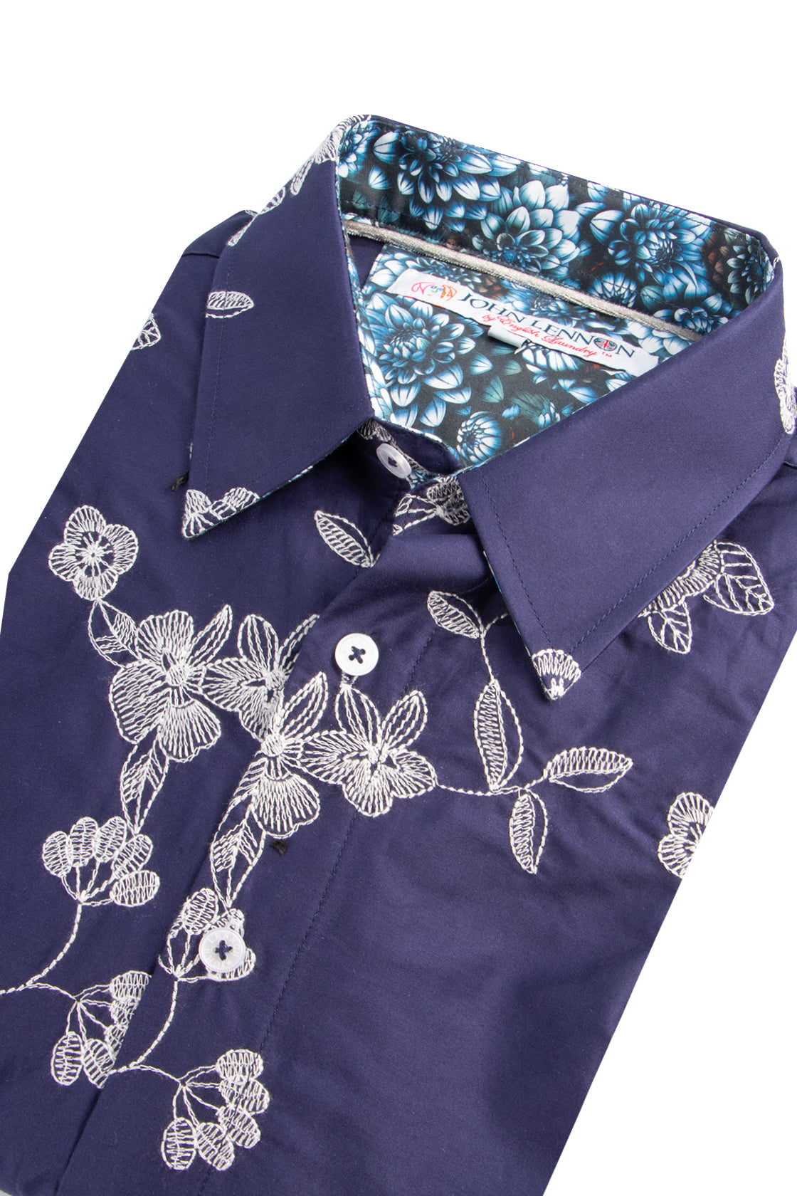 John Lennon Pemperdon LS Shirt Navy