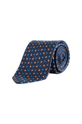 Cantini Cardo Silk Pattern Tie Navy