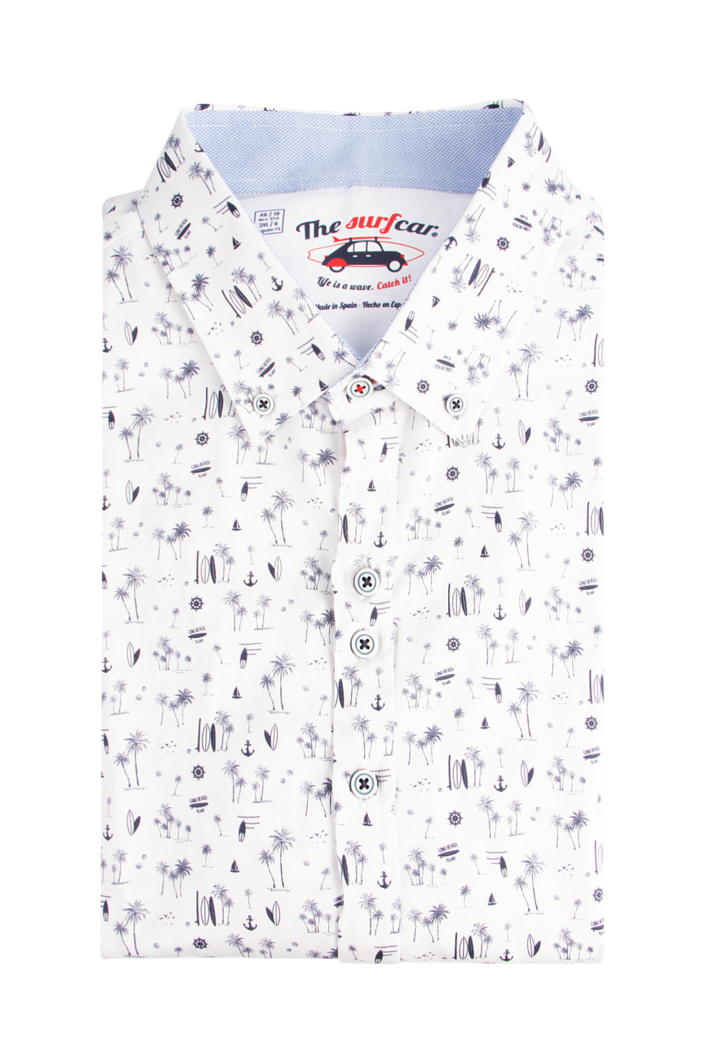 The Surf Car Palms SFaro SS Shirt Blue