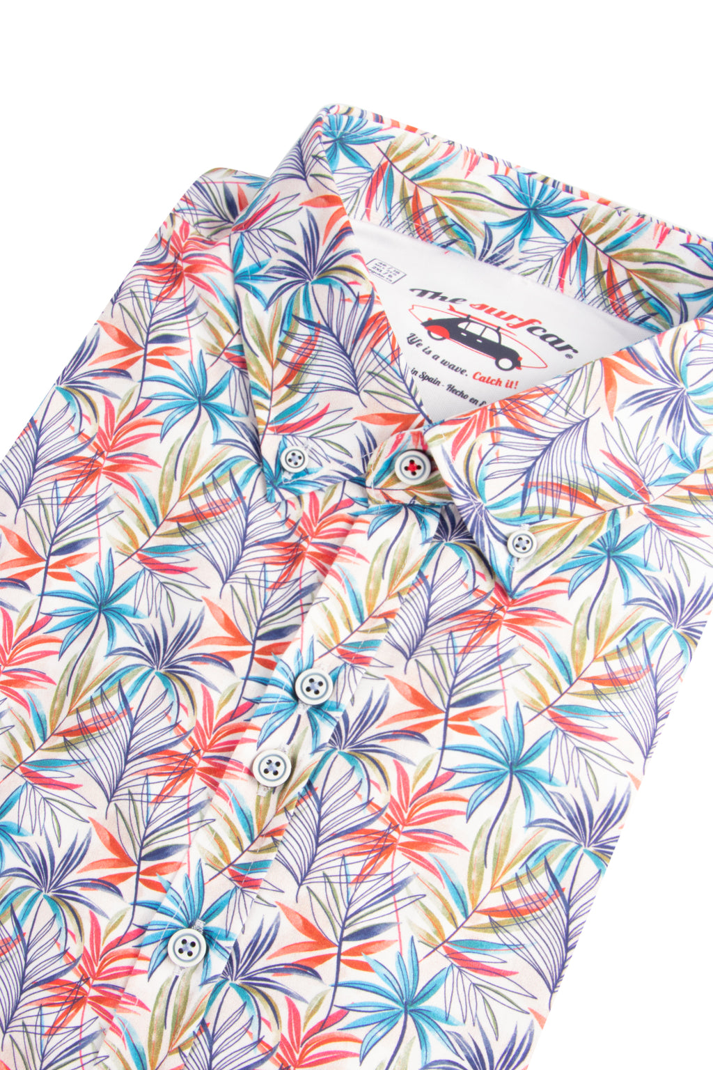 The Surf Car Leaves SLisbo LS Shirt Red/Blue