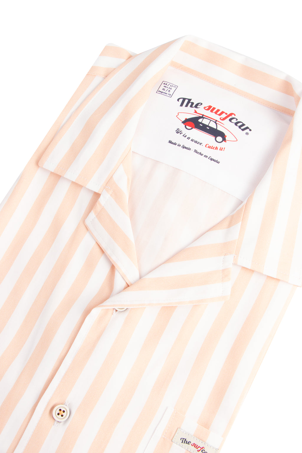 The Surf Car Stripe SBowl SS Shirt Pink