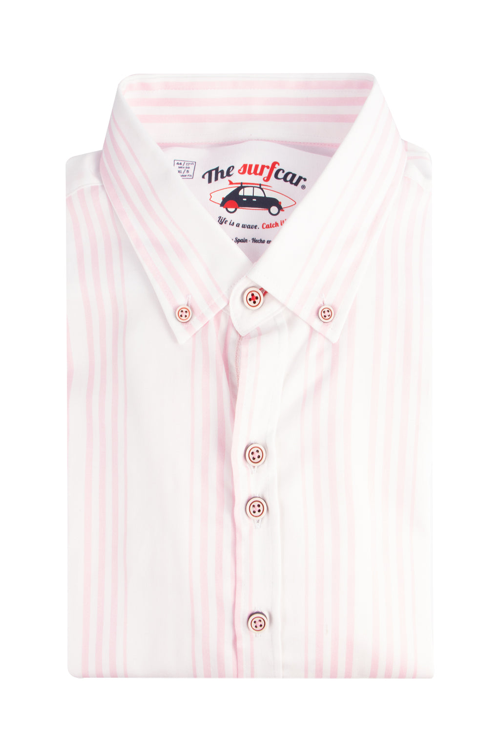 The Surf Car Stripe SLisbo LS Shirt Pink