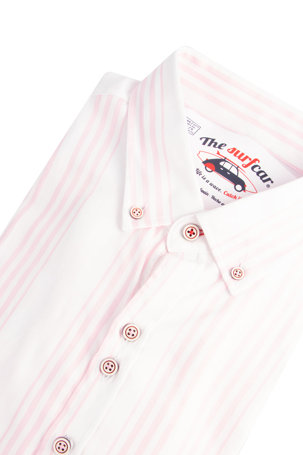 The Surf Car Stripe SLisbo LS Shirt Pink