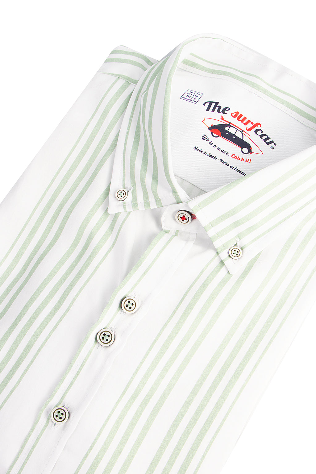 The Surf Car Stripe SLisbo LS Shirt Green