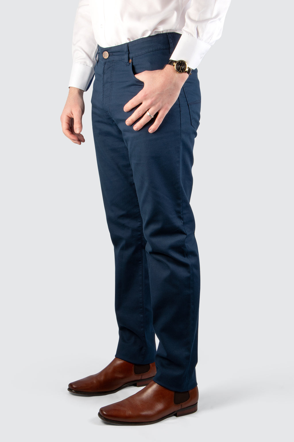MMX Phoenix 5pkt Cotton/Silk Jean 32L Blue